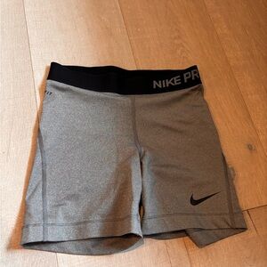 Nike Women's Gray Pro Shorts